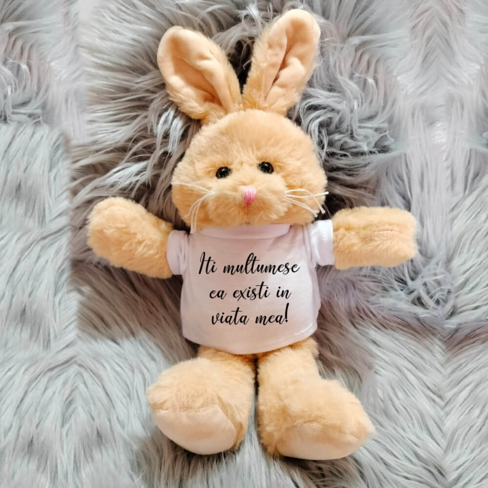 Iepuras personalizat cu mesaj