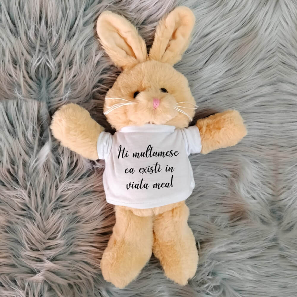 Iepuras personalizat cu mesaj