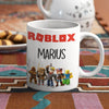 Pachet gaming Roblox 5 produse - Tricou + Cana + Puzzle + Mousepad + Perna - Revelarta.ro