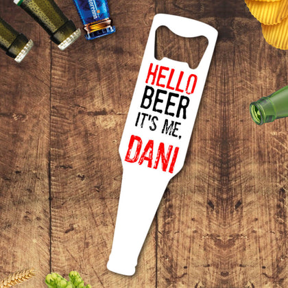 Desfacator de bere personalizat - Hello Beer - Revelarta.ro