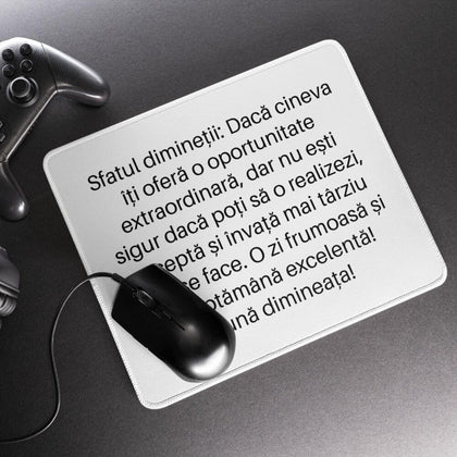 Mouse pad personalizat cu mesaj - Revelarta.ro
