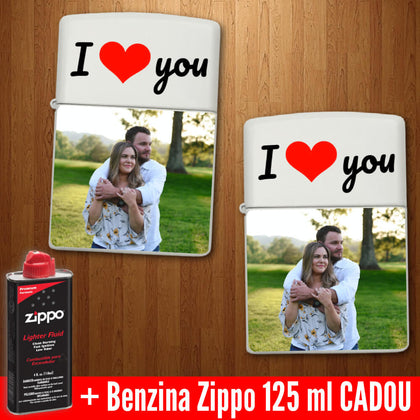 Set 2 Brichete personalizate cu poza - I love you - Revelarta.ro