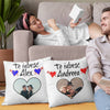 Set 2 Perne personalizate de cuplu cu poza si nume - Te iubesc - Revelarta.ro