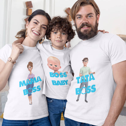 Set 3 Tricouri personalizate de familie - Baby BOSS - Revelarta.ro