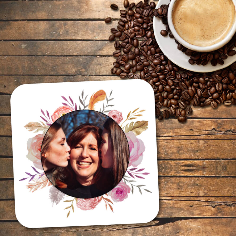 Set cadou personalizat pentru mama - Cana + Suport cana + Tablou personalizat - Revelarta.ro