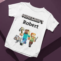 Tricou Minecraft cu nume pentru copii - Revelarta.ro