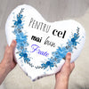 Perna personalizata in forma de inima cu mesaj pentru frate