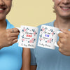 Set 2 Cani personalizate cu mesaj si nume pentru socrii