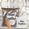 Set 2 Perne cu paiete personalizate pentru nasi - Nasa Bogatasa si Nasu Bogatasu