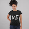 Set 2 Tricouri negre personalizate de cuplu - LOVE