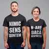 Set 2 Tricouri personalizate pentru cuplu - Nimic nu are sens