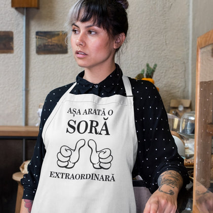 Sort personalizat cu text - Asa arata o sora extraordinara