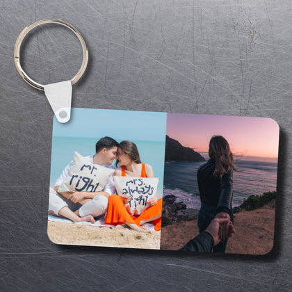 Breloc personalizat cu 2 poze - Revelarta.ro