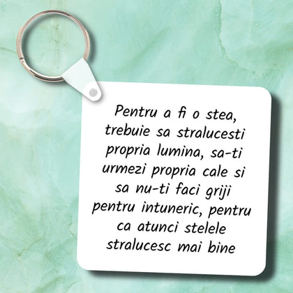Breloc personalizat cu text - Revelarta.ro