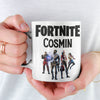 Pachet gaming Fortnite 5 produse - Tricou + Cana + Puzzle + Mousepad + Perna - Revelarta.ro
