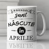 Cana personalizata cu text - Legendele se nasc in - Revelarta.ro