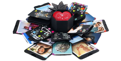 Cutie exploziva foto personalizata cu 25 poze - Revelarta.ro