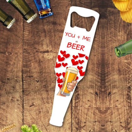 Desfacator de bere personalizat - You + Me - Revelarta.ro