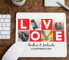 Mousepad personalizat cu 4 poze si text - LOVE - Revelarta.ro