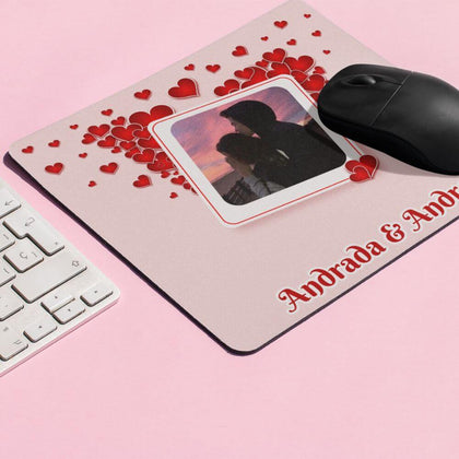 Mouse pad personalizat cu poza si nume - Revelarta.ro
