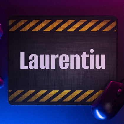 Mousepad personalizat cu nume - Danger - Revelarta.ro