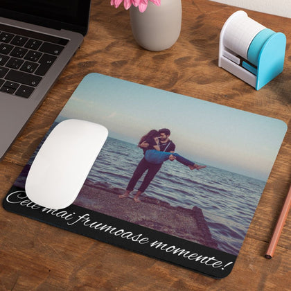 Mousepad personalizat cu poza si mesaj - Revelarta.ro