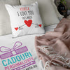 Perna personalizata cu nume - I love you - Revelarta.ro
