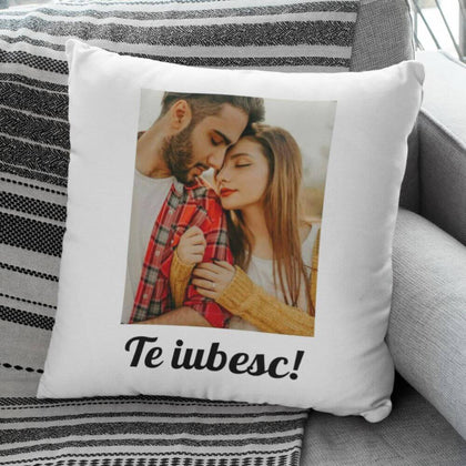 Perna personalizata cu poza si text - Revelarta.ro