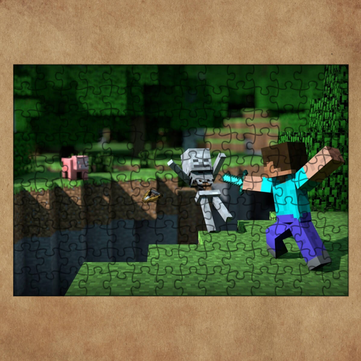 Puzzle Minecraft - 120 piese – Revelarta.ro