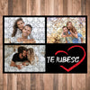 Puzzle personalizat cu 3 poze si text 29x19 cm - Revelarta.ro