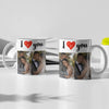 Set cadou personalizat pentru iubit/iubita - 2 Perne + 2 Cani personalizate - I love you - Revelarta.ro