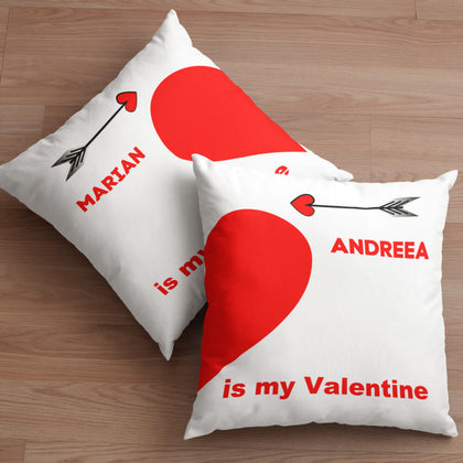 Set 2 Perne personalizate de cuplu cu nume - My Valentine - Revelarta.ro