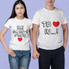 Set 2 Tricouri personalizate cuplu - Te iubesc - Revelarta.ro