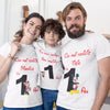 Set 3 Tricouri personalizate de familie aniversare 1 si 2 ani - Revelarta.ro