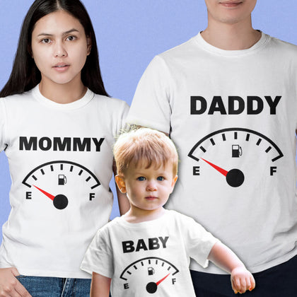 Set 3 Tricouri personalizate de familie - Energy baby - Revelarta.ro