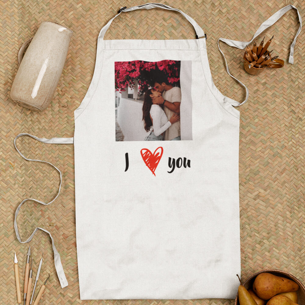 Sort personalizat cu o poza si text - I love you - Revelarta.ro