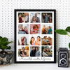 Tablou personalizat cu 12 poze si text - Revelarta.ro