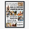 Tablou personalizat cu 8 poze si text - La noi acasa - Revelarta.ro