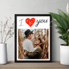 Tablou personalizat cu o poza - I love you - Revelarta.ro