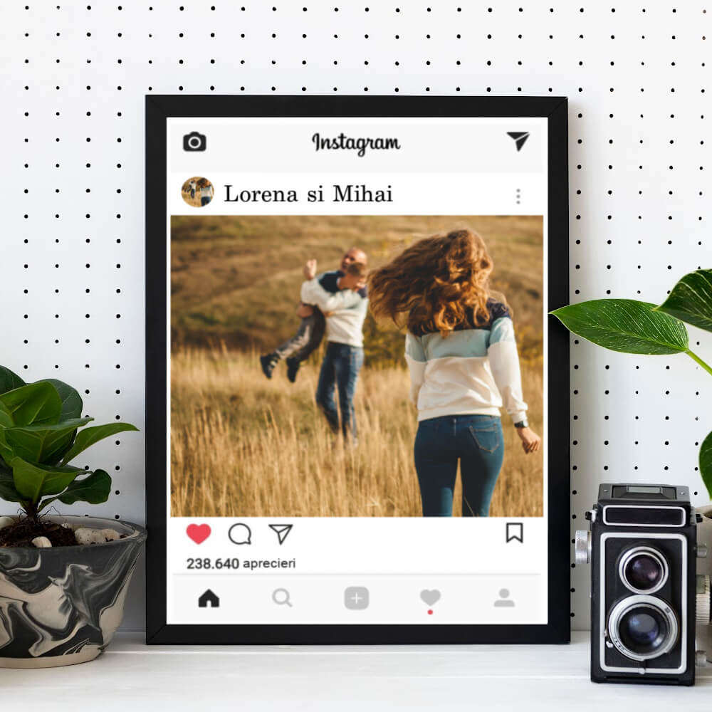 Tablou personalizat cu poza - Instagram - Revelarta.ro
