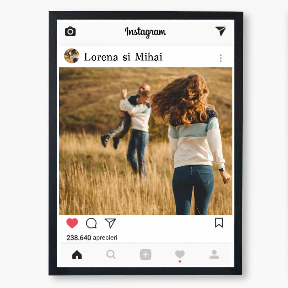 Tablou personalizat cu poza - Instagram - Revelarta.ro