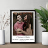 Tablou personalizat cu poza si text - 8 litere, 2 cuvinte - Revelarta.ro