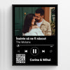 Tablou personalizat YouTube cu o poza si text - Melodia noastra cu cod QR - Revelarta.ro