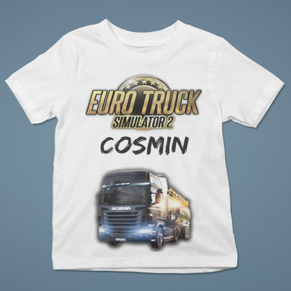 Tricou Euro Truck Simulator cu nume pentru copii - Revelarta.ro