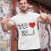 Set 2 Tricouri personalizate cuplu - Te iubesc - Revelarta.ro